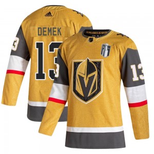 Adidas Jakub Demek Vegas Golden Knights Youth Authentic 2020/21 Alternate 2023 Stanley Cup Final Jersey - Gold