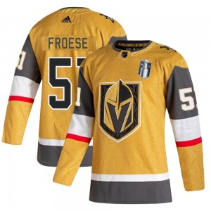 Adidas Byron Froese Vegas Golden Knights Youth Authentic 2020/21 Alternate 2023 Stanley Cup Final Jersey - Gold