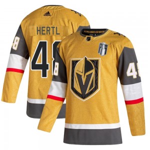 Adidas Tomas Hertl Vegas Golden Knights Youth Authentic 2020/21 Alternate 2023 Stanley Cup Final Jersey - Gold