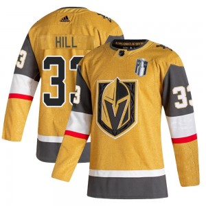 Adidas Adin Hill Vegas Golden Knights Youth Authentic 2020/21 Alternate 2023 Stanley Cup Final Jersey - Gold