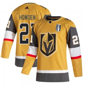 Adidas Brett Howden Vegas Golden Knights Youth Authentic 2020/21 Alternate 2023 Stanley Cup Final Jersey - Gold