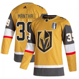 Adidas Anthony Mantha Vegas Golden Knights Youth Authentic 2020/21 Alternate 2023 Stanley Cup Final Jersey - Gold