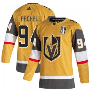 Adidas Brayden Pachal Vegas Golden Knights Youth Authentic 2020/21 Alternate 2023 Stanley Cup Final Jersey - Gold