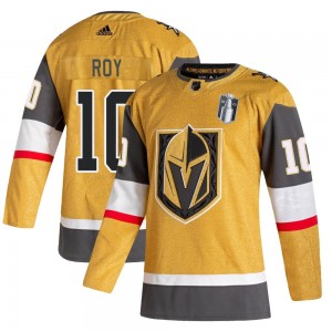 Adidas Nicolas Roy Vegas Golden Knights Youth Authentic 2020/21 Alternate 2023 Stanley Cup Final Jersey - Gold