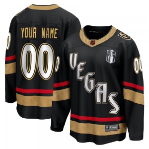 Fanatics Branded Custom Vegas Golden Knights Men's Custom Breakaway Black Special Edition 2.0 2023 Stanley Cup Final Jersey - Go