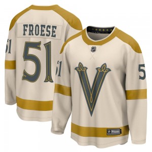 Fanatics Branded Byron Froese Vegas Golden Knights Youth Cream 2024 Winter Classic Breakaway Jersey - Gold