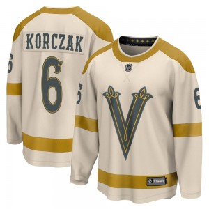 Fanatics Branded Kaedan Korczak Vegas Golden Knights Youth Cream 2024 Winter Classic Breakaway Jersey - Gold