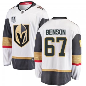 Fanatics Branded Tyler Benson Vegas Golden Knights Men's Breakaway White Away 2023 Stanley Cup Final Jersey - Gold