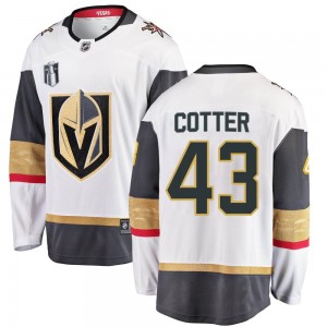 Fanatics Branded Paul Cotter Vegas Golden Knights Men's Breakaway White Away 2023 Stanley Cup Final Jersey - Gold