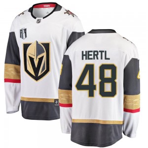 Fanatics Branded Tomas Hertl Vegas Golden Knights Men's Breakaway White Away 2023 Stanley Cup Final Jersey - Gold