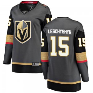 Fanatics Branded Jake Leschyshyn Vegas Golden Knights Women's Breakaway Black Home Jersey - Gold