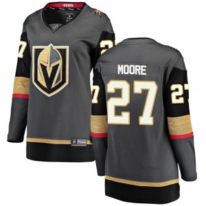 Fanatics Branded John Moore Vegas Golden Knights Women's Breakaway Black Home Jersey - Gold