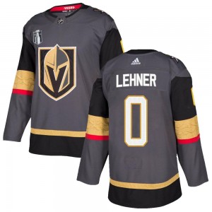 Adidas Robin Lehner Vegas Golden Knights Men's Authentic Gray Home 2023 Stanley Cup Final Jersey - Gold