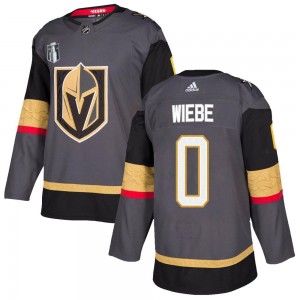 Adidas Abram Wiebe Vegas Golden Knights Men's Authentic Gray Home 2023 Stanley Cup Final Jersey - Gold