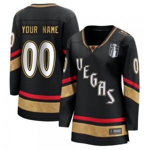 Fanatics Branded Custom Vegas Golden Knights Women's Custom Breakaway Black Special Edition 2.0 2023 Stanley Cup Final Jersey - 