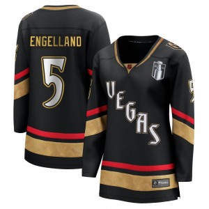 Fanatics Branded Deryk Engelland Vegas Golden Knights Women's Breakaway Black Special Edition 2.0 2023 Stanley Cup Final Jersey 
