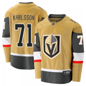 Fanatics Branded William Karlsson Vegas Golden Knights Men's Premier Breakaway 2020/21 Alternate Jersey - Gold