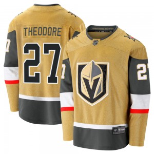 Fanatics Branded Shea Theodore Vegas Golden Knights Men's Premier Breakaway 2020/21 Alternate Jersey - Gold