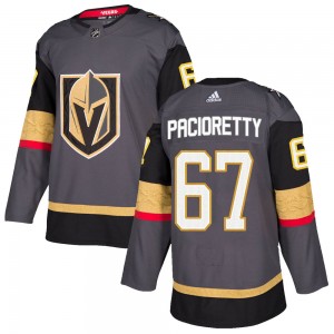 Adidas Max Pacioretty Vegas Golden Knights Men's Authentic Gray Home Jersey - Gold