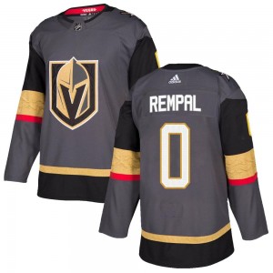 Adidas Sheldon Rempal Vegas Golden Knights Men's Authentic Gray Home Jersey - Gold