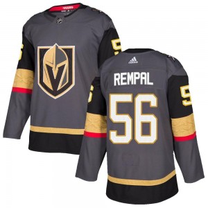 Adidas Sheldon Rempal Vegas Golden Knights Men's Authentic Gray Home Jersey - Gold