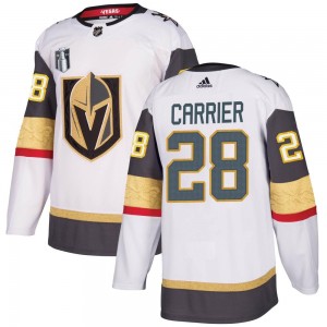 Adidas William Carrier Vegas Golden Knights Men's Authentic White Away 2023 Stanley Cup Final Jersey - Gold