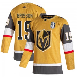 Adidas Brendan Brisson Vegas Golden Knights Men's Authentic 2020/21 Alternate 2023 Stanley Cup Final Jersey - Gold