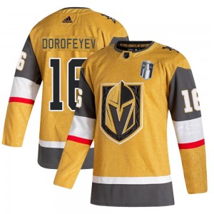Adidas Pavel Dorofeyev Vegas Golden Knights Men's Authentic 2020/21 Alternate 2023 Stanley Cup Final Jersey - Gold