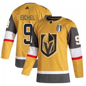 Adidas Jack Eichel Vegas Golden Knights Men's Authentic 2020/21 Alternate 2023 Stanley Cup Final Jersey - Gold