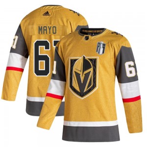 Adidas Dysin Mayo Vegas Golden Knights Men's Authentic 2020/21 Alternate 2023 Stanley Cup Final Jersey - Gold