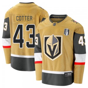Fanatics Branded Paul Cotter Vegas Golden Knights Youth Premier Breakaway 2020/21 Alternate 2023 Stanley Cup Final Jersey - Gold