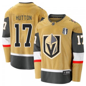 Fanatics Branded Ben Hutton Vegas Golden Knights Youth Premier Breakaway 2020/21 Alternate 2023 Stanley Cup Final Jersey - Gold