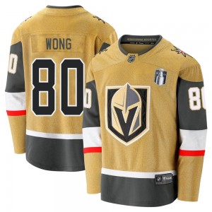 Fanatics Branded Tyler Wong Vegas Golden Knights Youth Premier Breakaway 2020/21 Alternate 2023 Stanley Cup Final Jersey - Gold
