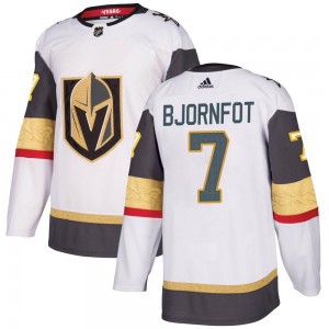 Adidas Tobias Bjornfot Vegas Golden Knights Youth Authentic White Away Jersey - Gold