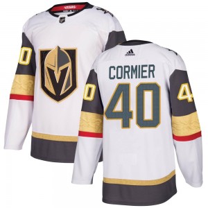 Adidas Lukas Cormier Vegas Golden Knights Youth Authentic White Away Jersey - Gold