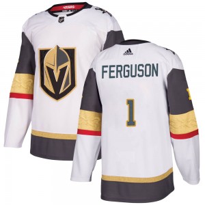 Adidas Dylan Ferguson Vegas Golden Knights Youth Authentic White Away Jersey - Gold