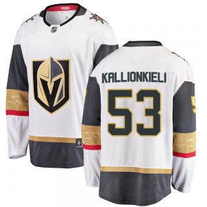 Fanatics Branded Marcus Kallionkieli Vegas Golden Knights Men's Breakaway White Away Jersey - Gold