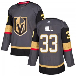 Adidas Adin Hill Vegas Golden Knights Youth Authentic Gray Home Jersey - Gold