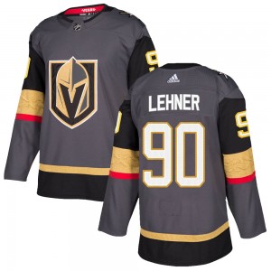 Adidas Robin Lehner Vegas Golden Knights Youth Authentic ized Gray Home Jersey - Gold