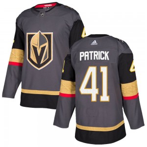 Adidas Nolan Patrick Vegas Golden Knights Youth Authentic Gray Home Jersey - Gold