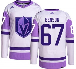 Adidas Tyler Benson Vegas Golden Knights Youth Authentic Hockey Fights Cancer Jersey - Gold