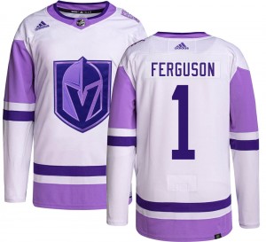 Adidas Dylan Ferguson Vegas Golden Knights Youth Authentic Hockey Fights Cancer Jersey - Gold