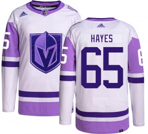 Adidas Zachary Hayes Vegas Golden Knights Youth Authentic Hockey Fights Cancer Jersey - Gold