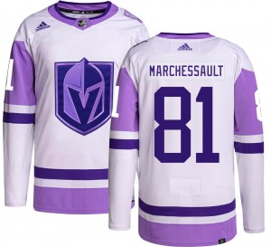 Adidas Jonathan Marchessault Vegas Golden Knights Youth Authentic Hockey Fights Cancer Jersey - Gold