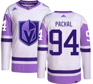 Adidas Brayden Pachal Vegas Golden Knights Youth Authentic Hockey Fights Cancer Jersey - Gold