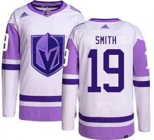 Adidas Reilly Smith Vegas Golden Knights Youth Authentic Hockey Fights Cancer Jersey - Gold