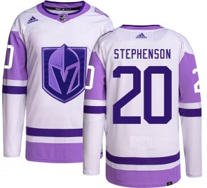 Adidas Chandler Stephenson Vegas Golden Knights Youth Authentic Hockey Fights Cancer Jersey - Gold