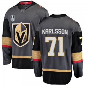 Fanatics Branded William Karlsson Vegas Golden Knights Youth Breakaway Black Home 2023 Stanley Cup Final Jersey - Gold
