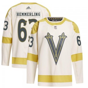 Adidas Ben Hemmerling Vegas Golden Knights Youth Authentic Cream 2024 Winter Classic Primegreen Jersey - Gold