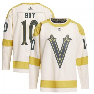 Adidas Nicolas Roy Vegas Golden Knights Youth Authentic Cream 2024 Winter Classic Primegreen Jersey - Gold